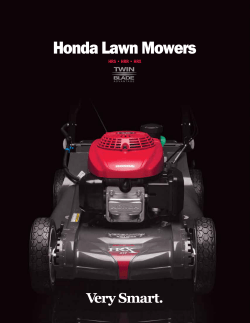 Honda Lawn Mowers HRS • HRR • HRX