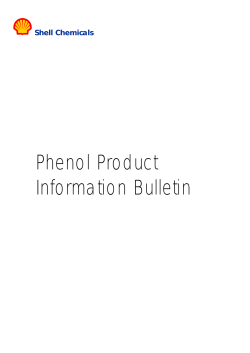 Phenol Product Information Bulletin Shell Chemicals