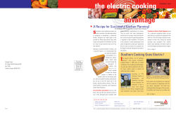 the electric cooking advantage s A Recipe for Successful Kitchen Planning!