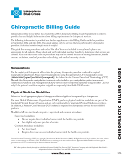 Chiropractic Billing Guide