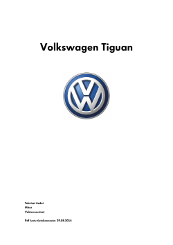 Volkswagen Tiguan Tekniset tiedot Mitat Vakiovarusteet