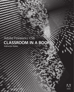 classroom in a book Adobe Fireworks CS6