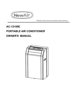 AC-12100E PORTABLE AIR CONDITIONER ’
