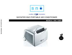 WHYNTER SNO PORTABLE AIR CONDITIONER MODEL# : ARC-13W/S