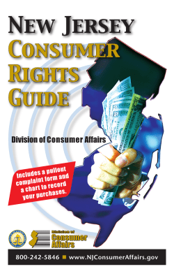 New Jersey Consumer Rights Guide