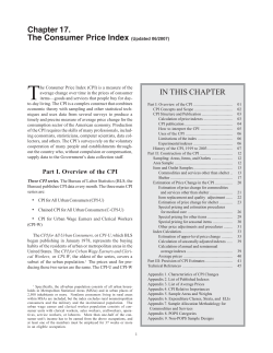 T Chapter 17. The Consumer Price Index IN THIS CHAPTER