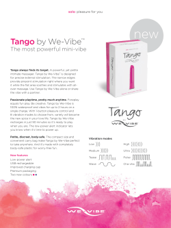 new Tango by We-Vibe
