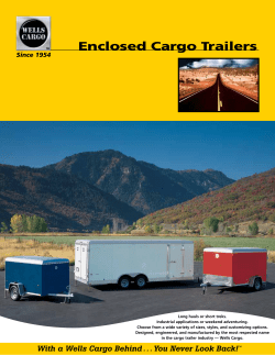 Enclosed Cargo Trailers Since 1954