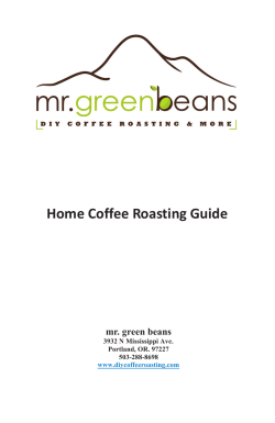 Home Coffee Roasting Guide mr. green beans  3932 N Mississippi Ave.
