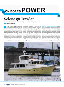 Power Selene 58 Trawler oN board A new deep-hull single-engine long-range cruiser