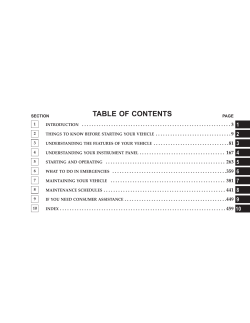 TABLE OF CONTENTS 1