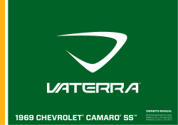 1969 Chevrolet Camaro ss ®