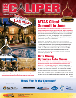 MTAS Client Summit in June Summer 2012