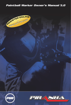 Paintball Marker Owner’s Manual 5.0 .BUYPMI.COM WWW AT