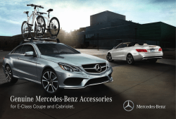 Genuine Mercedes-Benz Accessories for E-Class Coupe and Cabriolet.