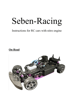 Seben-Racing  Instructions for RC cars with nitro engine On-Road