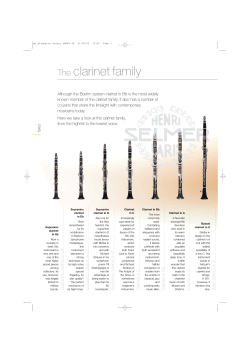 clarinet family The