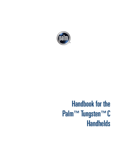 Handbook for the Palm Tungsten C