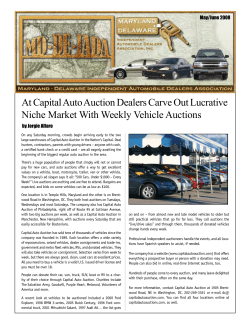 At Capital Auto Auction Dealers Carve Out Lucrative May/June 2008