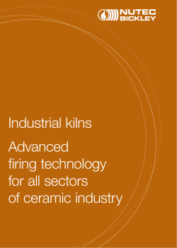 Industrial kilns Advanced firing technology for all sectors
