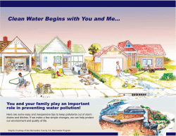Clean Water Begins with You and Me...