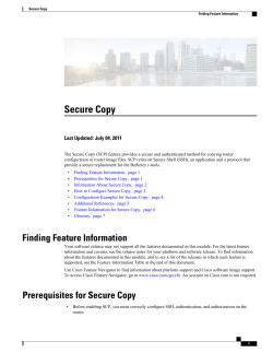 Secure Copy Last Updated: July 04, 2011