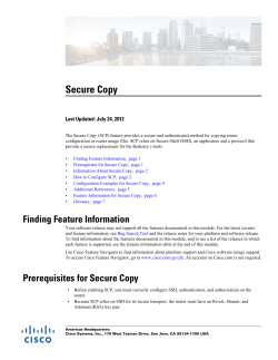 Secure Copy Last Updated: July 24, 2012