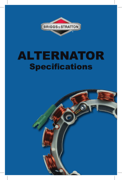 AlternAtor Specifications