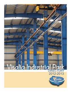 Visalia Industrial Park 2012-2013 Directory 2012