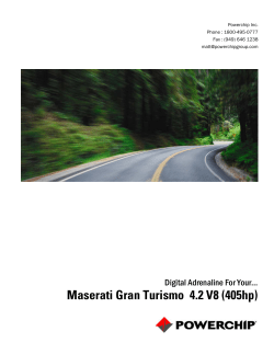 Maserati Gran Turismo  4.2 V8 (405hp) Digital Adrenaline For Your…