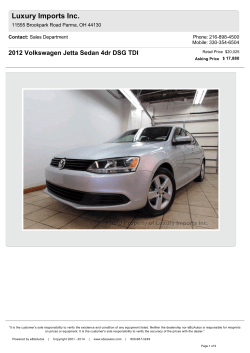 Luxury Imports Inc. 2012 Volkswagen Jetta Sedan 4dr DSG TDI Contact: