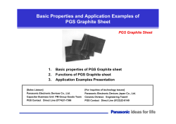 Basic Properties and Application Examples of PGS Graphite Sheet