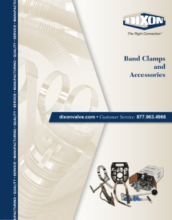 Band Clamps and Accessories dixonvalve.com &bull;