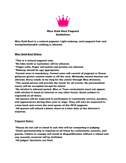 Miss Gold Dust Pageant Guidelines