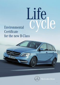Life cycle Environmental Certificate
