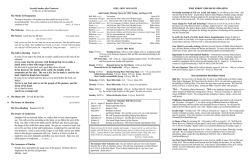 The Words of Preparation Seventh Sunday after Pentecost