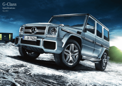 G-Class Specifications May 2014