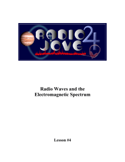 Radio Waves and the Electromagnetic Spectrum Lesson #4