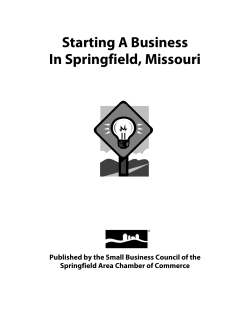 Starting A Business In Springfield, Missouri Springfield Area Chamber of Commerce
