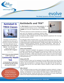 Kettlebells and TRX&reg; Kettlebell &amp; TRX&reg; Classes T