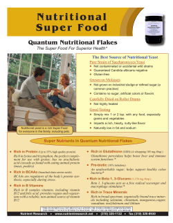 Nutritional Super Food Quantum Nutritional Flakes The Super Food For Superior Health*