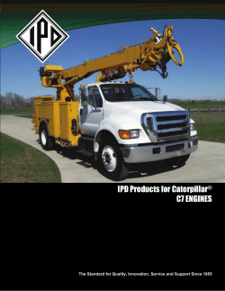 IPD Products for Caterpillar  C7 ENGINES ®