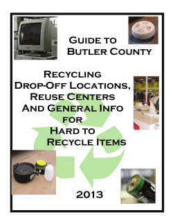 Guide to Butler County Recycling