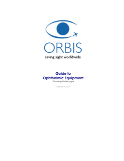 Guide to Ophthalmic Equipment For non-ophthalmic people