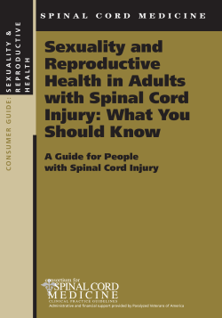 Sexuality and Reproductive Health in Adults with Spinal Cord