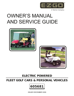 OWNER’S MANUAL AND SERVICE GUIDE 605681 605512