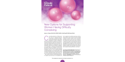 C New Options for Supporting Women Having Difficulty Conceiving