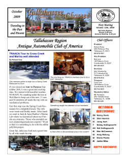 Tallahassee Region Antique Automobile Club of America October 2009