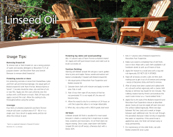 Linseed Oil Usage Tips: