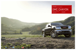 GMC Canyon  enGineerinG a better CoMMUnity